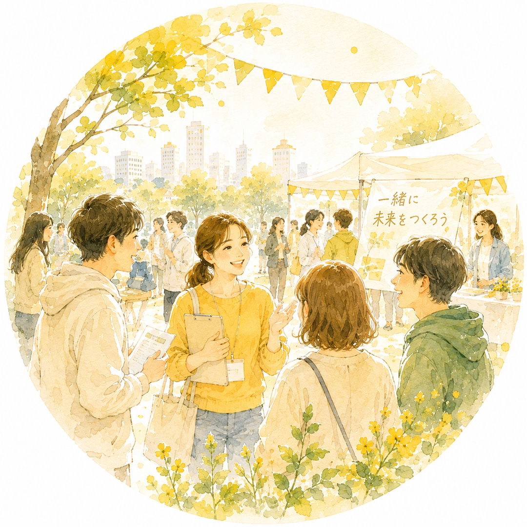 参加する